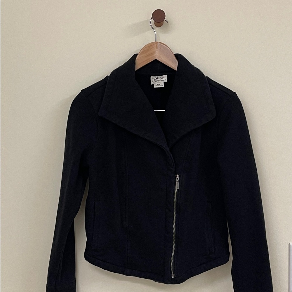 Ariat Black Moto Jacket – Cotton Blend, Size L (EUC)